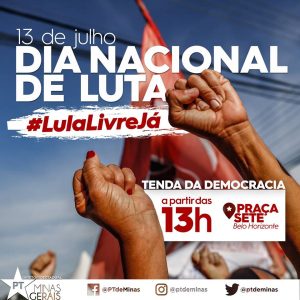 Read more about the article Sexta-feira 13: dia Nacional de Luta “LULA LIVRE”