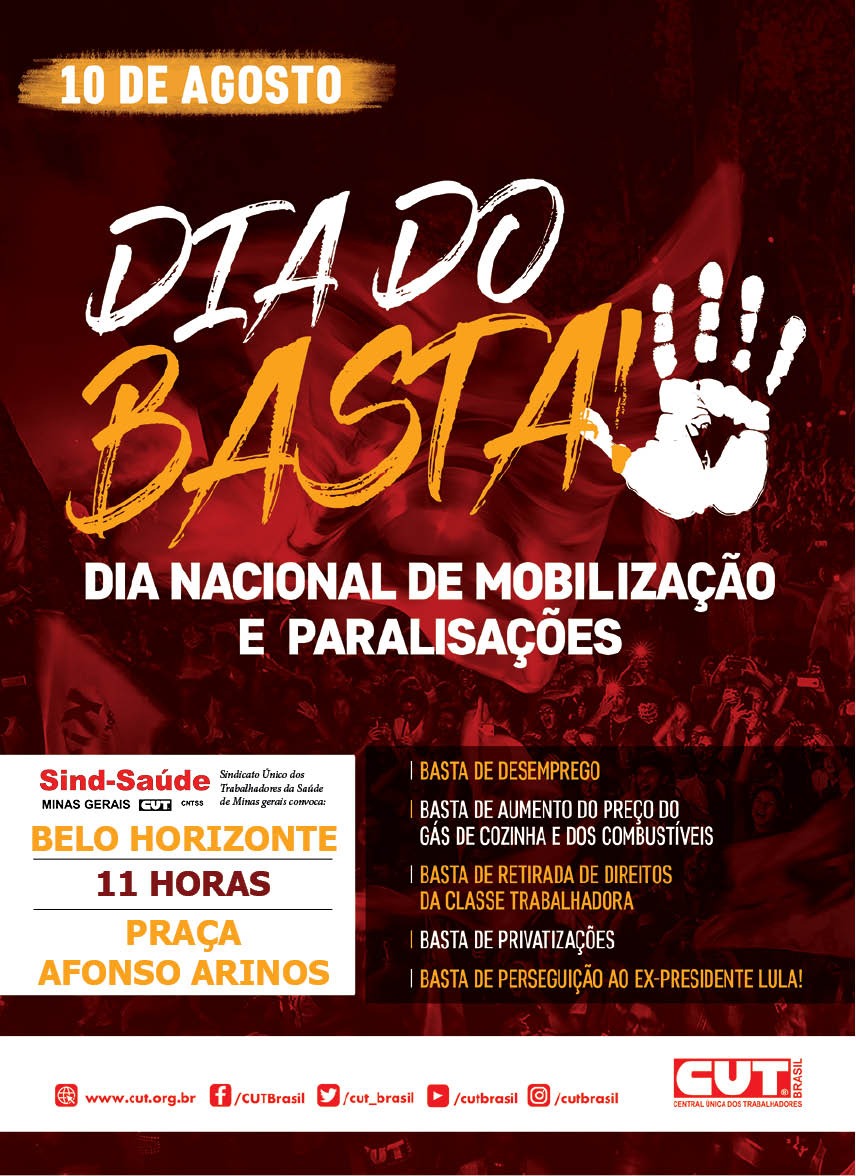 Leia mais sobre o artigo Frentes Brasil Popular e Povo Sem Medo convocam às ruas no dia 10