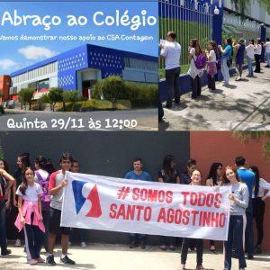 Read more about the article Contra a lei da mordaça e em apoio ao Colégio Santo Agostinho