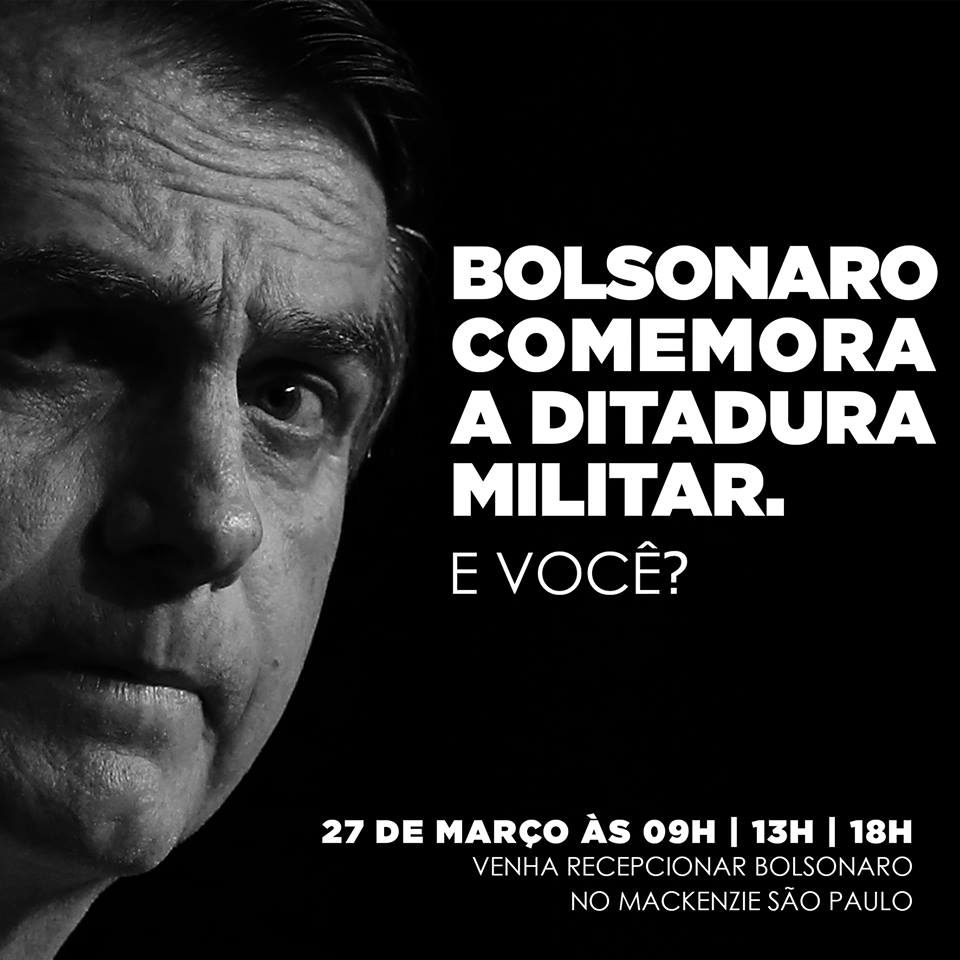 Leia mais sobre o artigo Após ameaça de protestos, Bolsonaro cancela visita ao Mackenzie