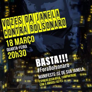 Leia mais sobre o artigo Manifestações de todo o Brasil convocam para panelaço da janela contra Bolsonaro