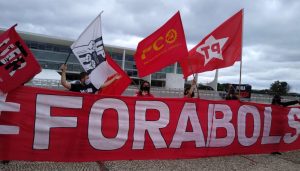 Read more about the article Militantes iniciam ato pelo Fora Bolsonaro em Brasília