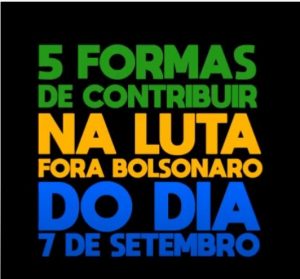 Read more about the article 5 formas de lutar contra Bolsonaro no 7 de Setembro